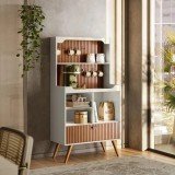 Aparador de Café e Bebida Off-White/Tauari